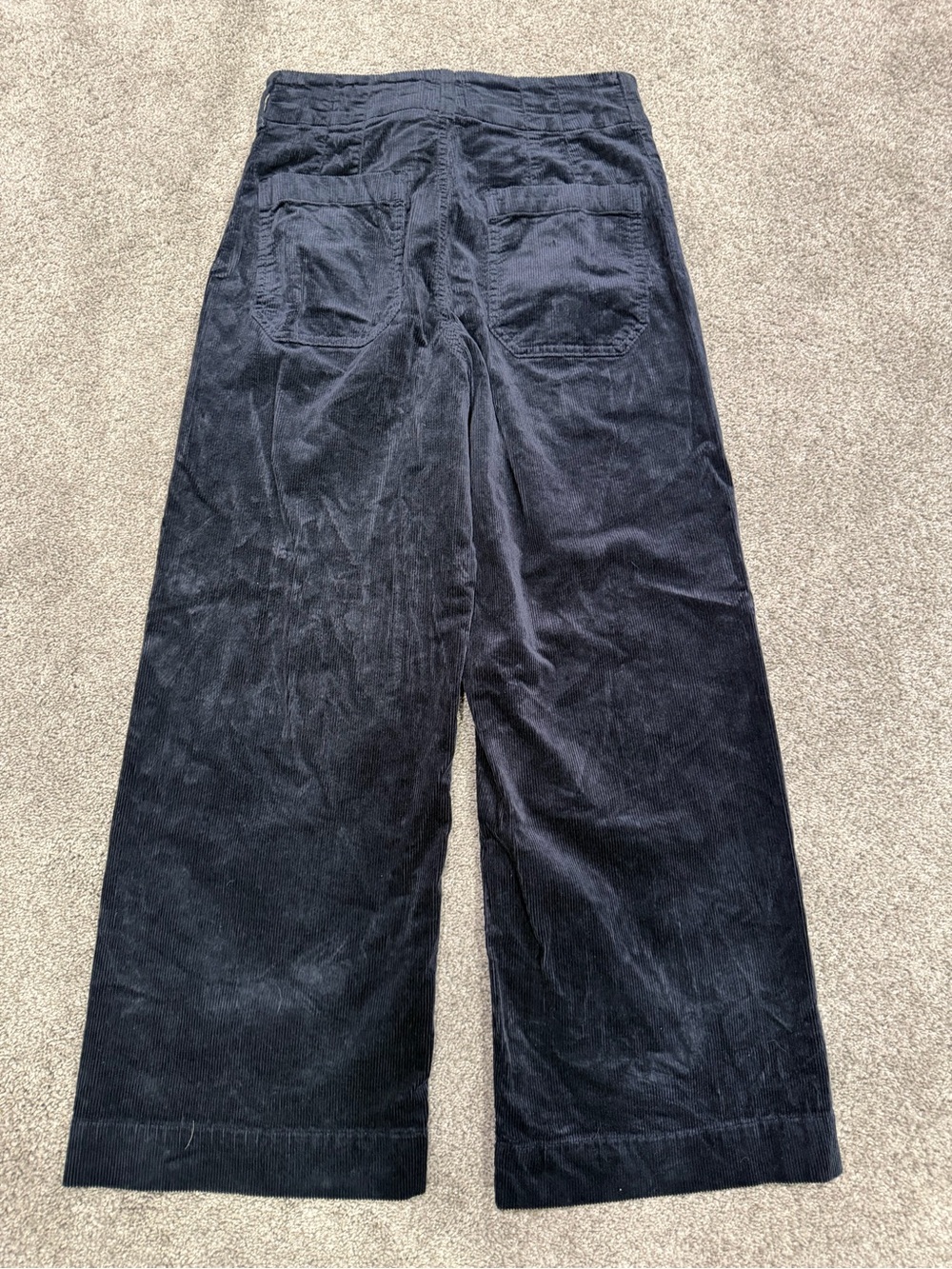 Maeve by Anthropologie The Colette Cropped Pants in Navy with Yellow Tag - Picture 2 of 4